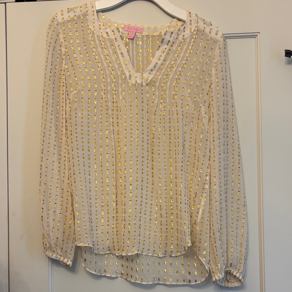 Lilly Pulitzer Colby Silk Top